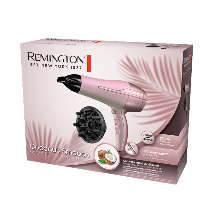 Remington Pengering Rambut Coconut Smooth Hair Dryer D5901